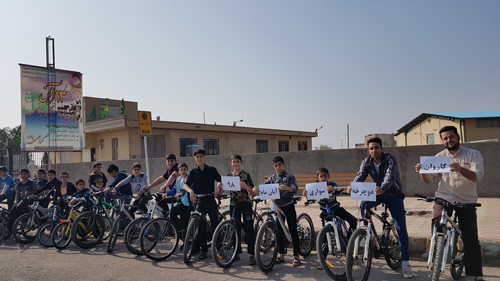 مسابقه دوچرخه سواری به مناسبت 13 آبان